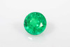 Round Emerald Gemstone 0.94 Carat Vivid Intense