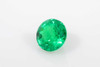 Round Emerald Gemstone 0.94 Carat Vivid Intense