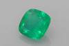 2.54 Carat Square Cushion Emerald Gemstone, Vivid Rich Green