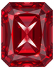 Chatham Lab Created Ruby Gemstone – Octagon Radiant Cut – GEM Grade