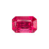 0.85 Carat Emerald Cut Red Spinel Gemstone – Pinkish Red, Eye Clean