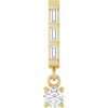 14K Yellow 1/8 CTW Natural Diamond Pendant