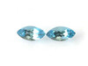 3.7 Carat Marquise Aquamarine Gemstone – Vivid Rich Blue, Matched Pair