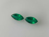 Vivid Intense Green Marquise Emerald Gemstone – 1.86 Carat, Matched Pair