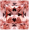 Chatham Lab Created True Champagne Sapphire Gemstone – Princess Cut – GEM Grade