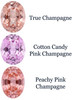 Lab Created Cotton Candy Pink Champagane Sapphire Gemstone – Oval Cut – GEM Grade
