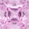 Chatham Lab Created Cotton Candy Pink Champagne Sapphire Gemstone – Princess Cut – GEM Grade