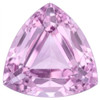 Chatham Lab Created Cotton Candy Pink Champagne Sapphire Gemstone – Trillion Cut – GEM Grade