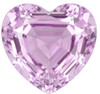 Chatham Lab Created Cotton Candy Pink Champagne Sapphire Gemstone – Heart Cut – GEM Grade
