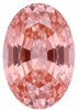 Chatham Lab Created Peachy Pink Champagane Sapphire Gemstone – Oval Cut – GEM Grade