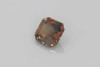 Asscher Cut Champagne Sapphire Gemstone 2.03 Carat Vivid Intense