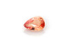 Pear Shape Padparadscha Sapphire Gemstone 1.01 Carat Vivid Intense
