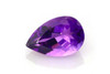 Pear Shape Purple Amethyst Gemstone 3.37 Carat Vivid Intense