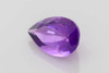 Pear Shape Purple Amethyst Gemstone 3.37 Carat Vivid Intense