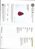 Pear Shape Ruby Gemstone 1.04 Carat Vivid Intense