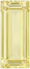 Chatham Lab Created Light Yellow Sapphire Gemstone – Baguette Cut – GEM Grade
