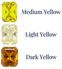 Chatham Lab Created Light Yellow Sapphire Gemstone – Emerald Radiant Cut – GEM Grade