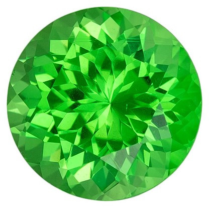 Tsaborite Grade AAA Tsavorite Garnet Round Cut Gemstones - Shop Discount Round ...