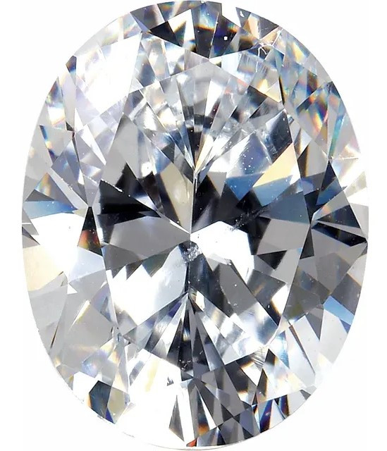 Oval White Cubic Zirconia Stones