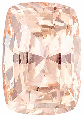 Unheated GIA Certified Genuine Loose Peach Sapphire Gemstone in Cushion