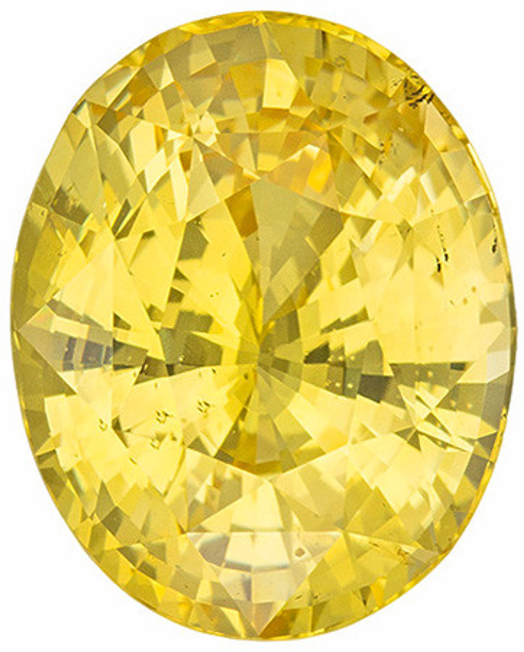 AGL Certified No Heat 8.6 carats Yellow Sapphire Loose Gemstone in