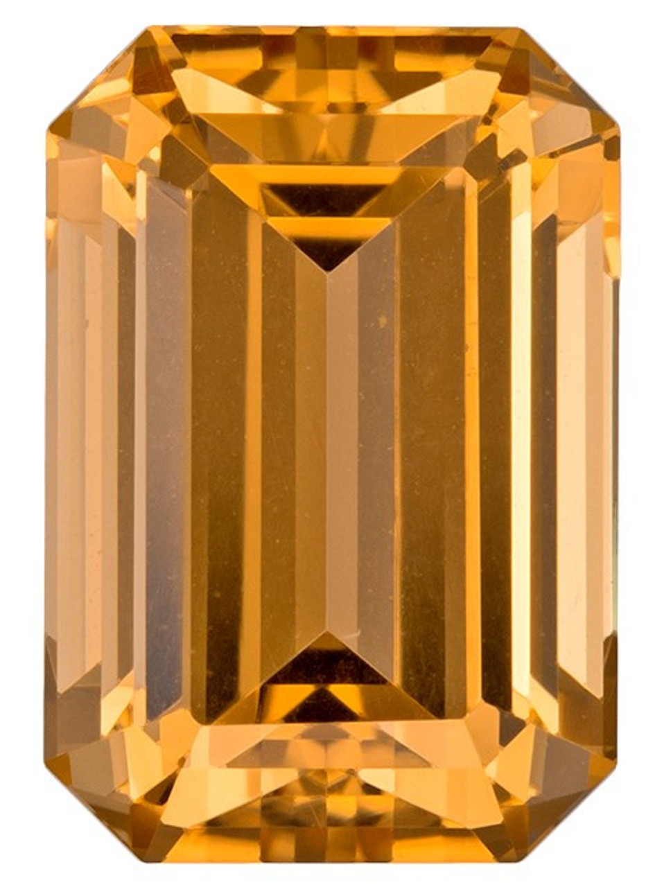 Faceted Precious Topaz Gemstone, Emerald Cut, 3.98 carats