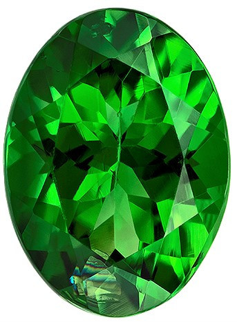 Beautiful Chrome Tourmaline Faceted Gem, carats, Oval Cut