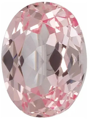 Oval Cut Lab Created Light Pink Sapphires Synthetic Oval Created