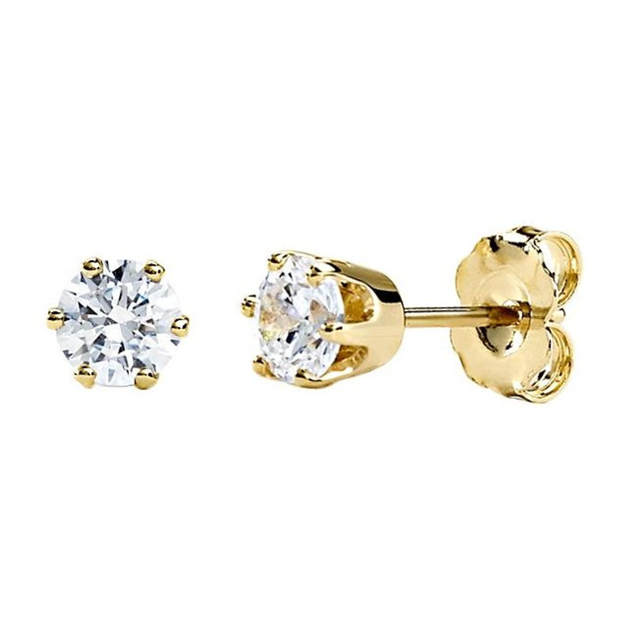 14K White Gold 1.50Ct Diamond Stud Earrings 001-150-01112 | Brax Jewelers |  Newport Beach, CA