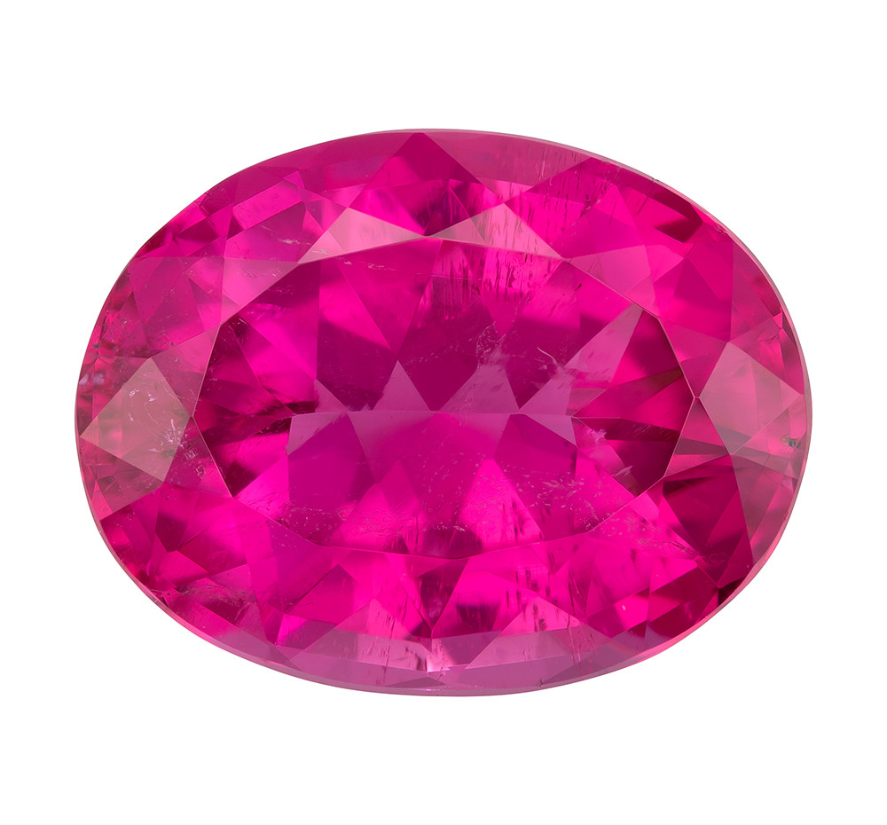 Natural Rubellite Tourmaline Hot Pink carats Oval Cut
