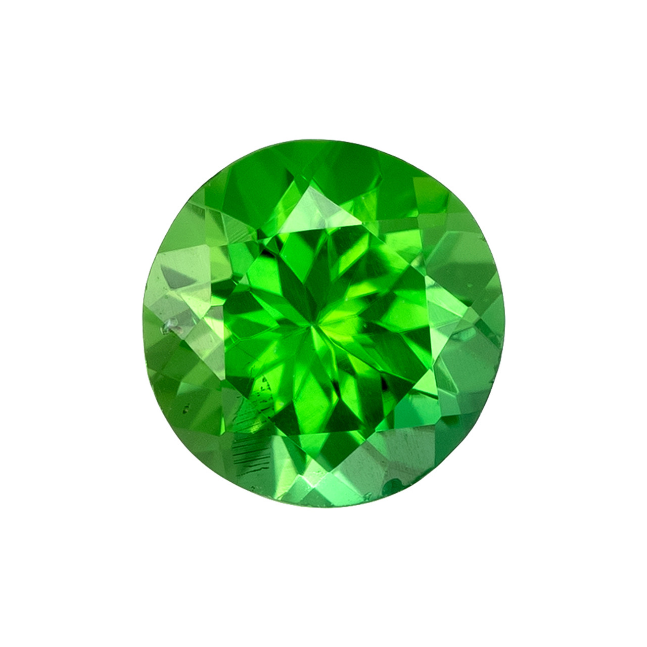0.57 Chrome Tourmaline Gemstone, Round Shape, 5.5 mm