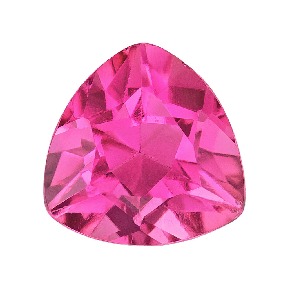 Buy 0.73 Ct Pink Tourmaline Gemstone, Trillion Cut, 5.9 mm