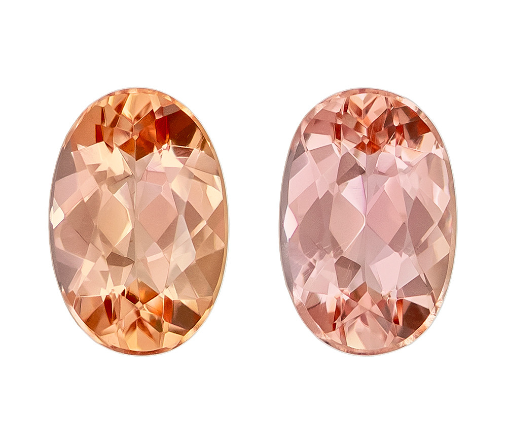 Carat Imperial Topaz Gemstone, Matching Pair in Oval Shape