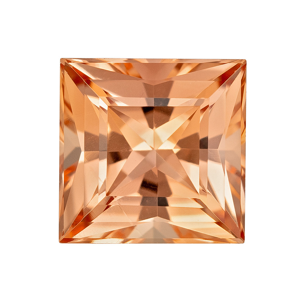 Carat Imperial Topaz Gemstone, Princess Cut, x mm