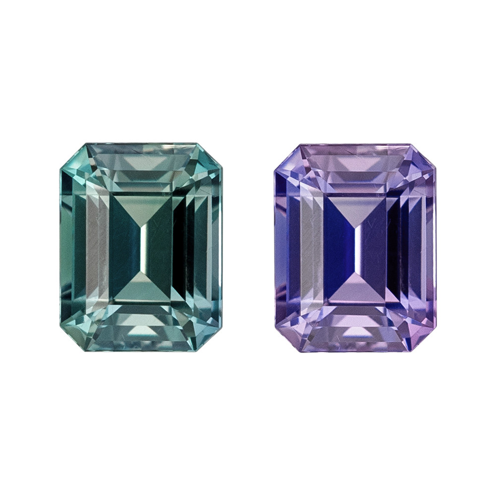 Carat Strong Change Rare Alexandrite Gem, Octagon Shape,