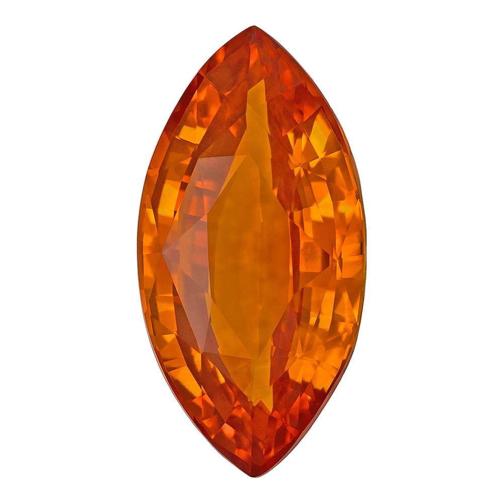 Buy 3.59 Ct Vivid Rich GIA Certified Orange Sapphire | AfricaGems