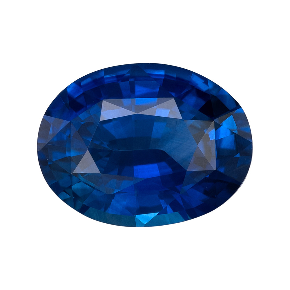 SA★ 2.54 Carat Vivid Rich Royal Blue Sapphire Gemstone, Oval Cut, 9.48