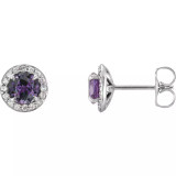 New Lab Alexandrite Earrings