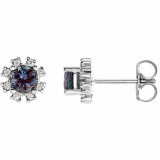 Lab Alexandrite Earrings