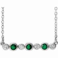 Lab Emerald Pendants