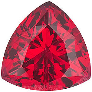 Trillion Cut Chatham Ruby for SALE Loose Trillion Cut Chatham Rubies
