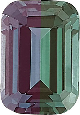 Emerald Cut Chatham Alexandrite Gems Lab Created Alexandrite in