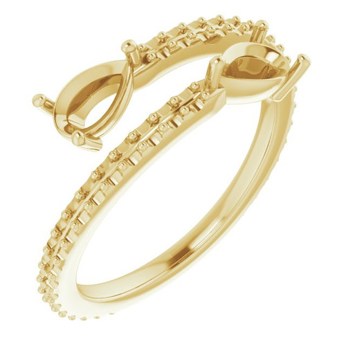 Genuine Sapphire Ring in 14 Karat Yellow Gold Chatham Created Genuine Sapphire & 1/3 Carat Diamond Ring  