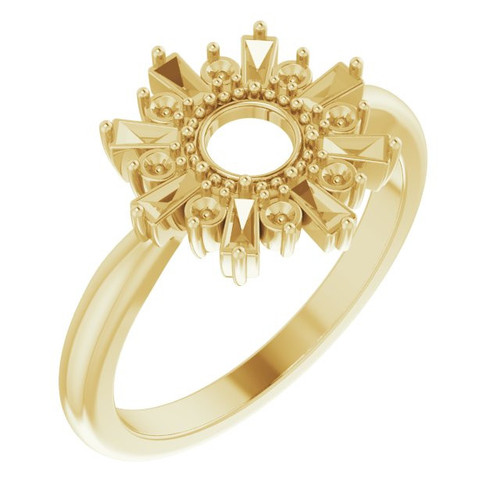 Great Gift in 14 Karat Yellow Gold 0.40 Carat Diamond Circle Ring