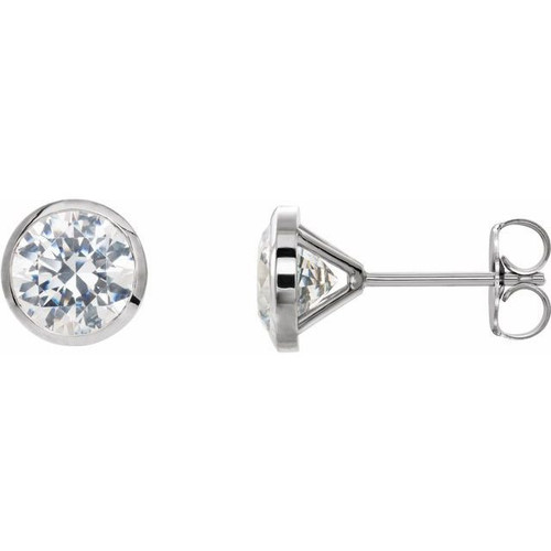 14 Karat White Gold 0.75 Carat Diamond Cocktail Style Earrings