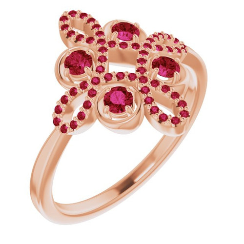 Buy Ruby in 14 K Yellow Gold Ruby and 00.17 Ct Diamond | AfricaGems