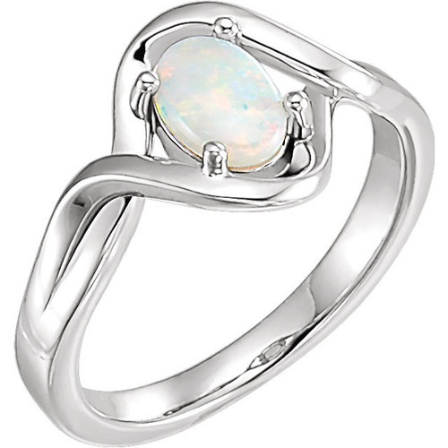 Buy Sterling Silver Fire Opal Freeform Ring