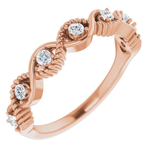 Sapphire in 14 Karat Rose Gold Sapphire Stackable Ring