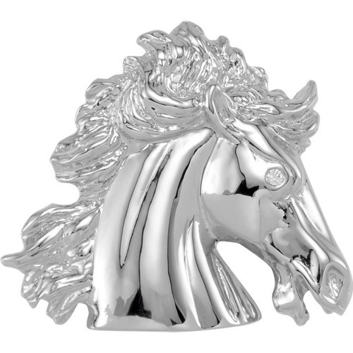 14 Karat White Gold The Lipizzaner Pendant