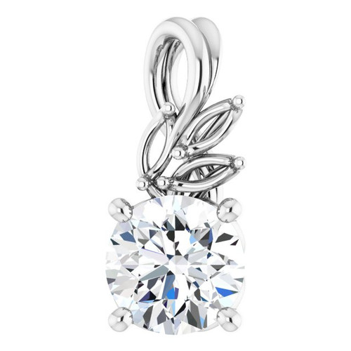 14 Karat White Gold Sapphire and 0.10 Carat Diamond 16 inch Necklace
